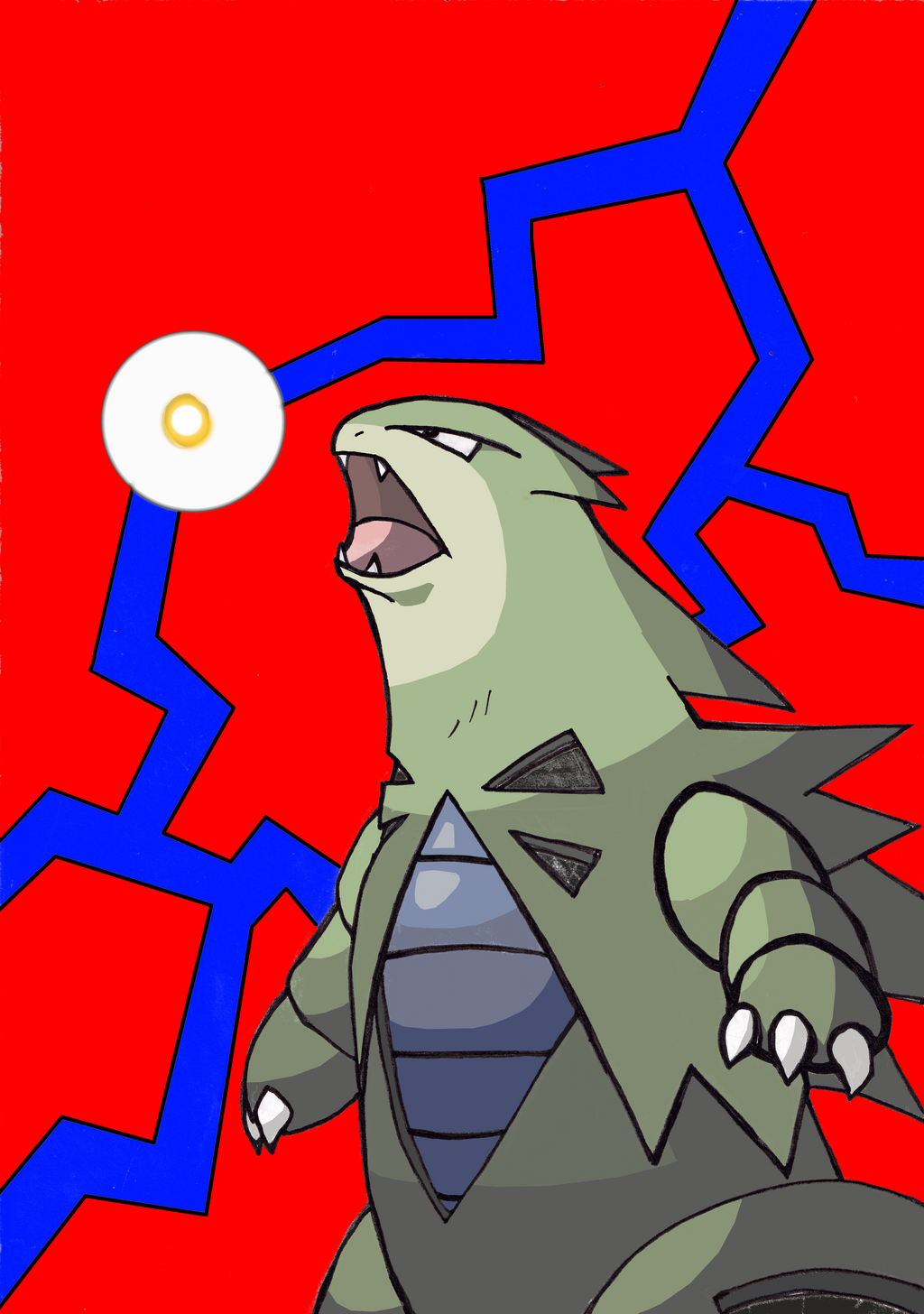 Tyranitar Pop Matte Poster 70x100cm | By Tanausu Sierra